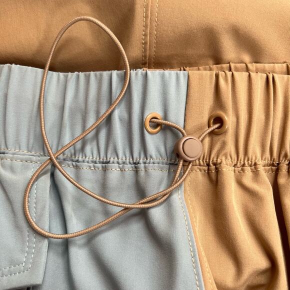 FABLETICS Anastasia Cargo Short in Light Brown and Light Blue Women's 2X - Picture 11 of 13